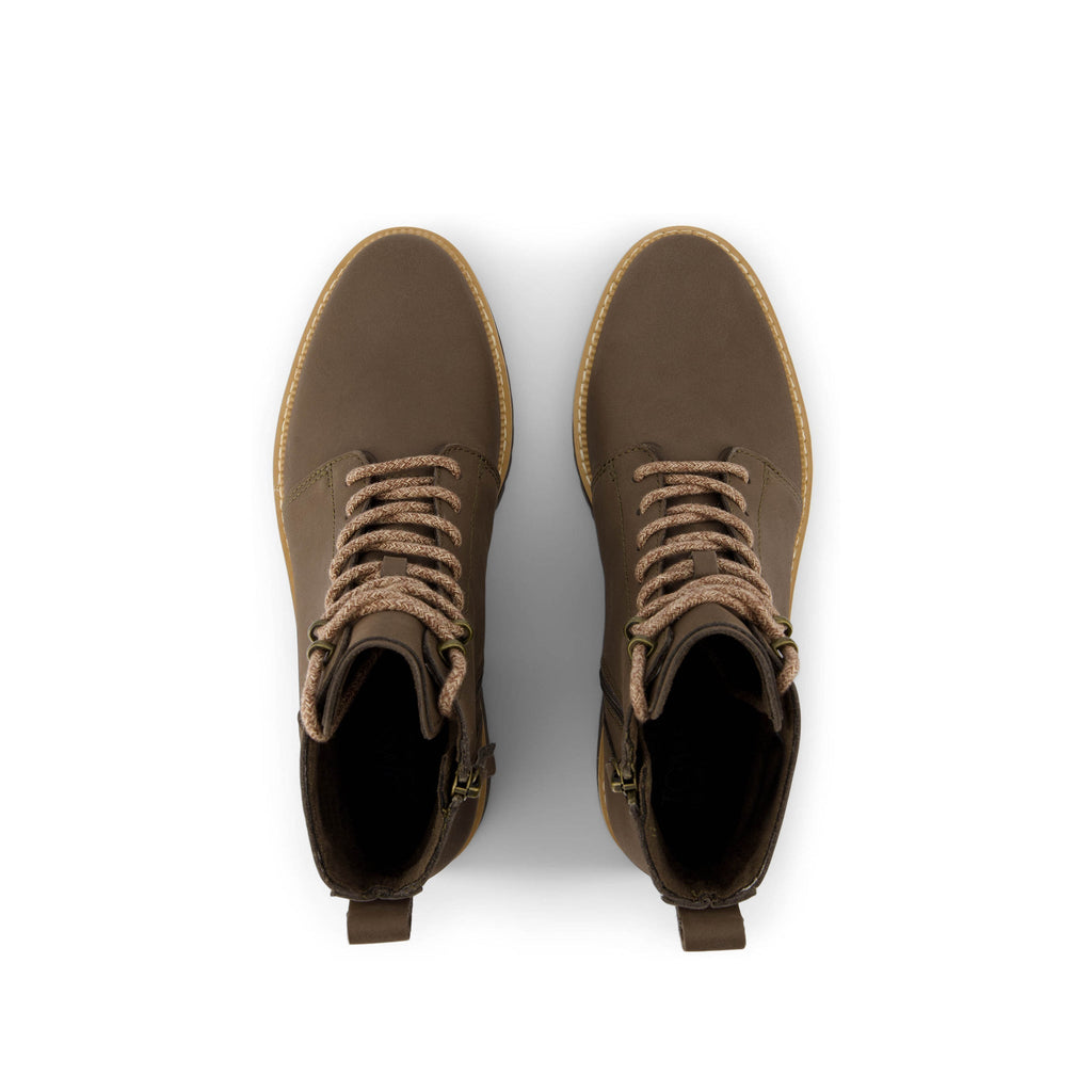 Wylder Boot - Water Resistant Canteen Nubuck Leather Top View