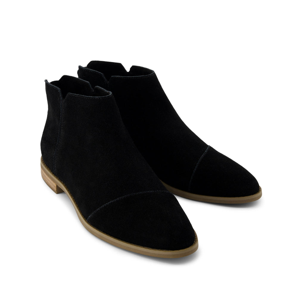 Rylie Black Suede Boot Front View