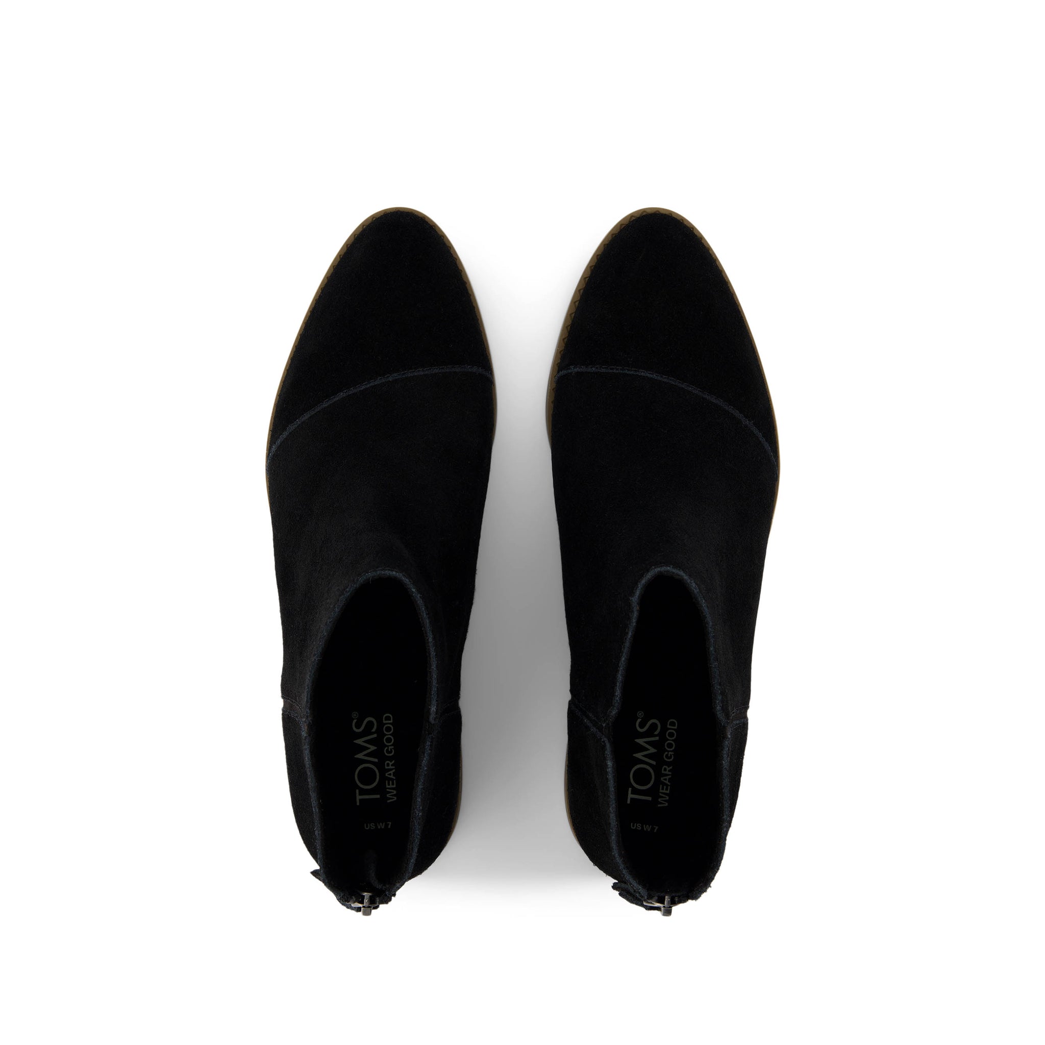 Rylie Black Suede Boot Top View