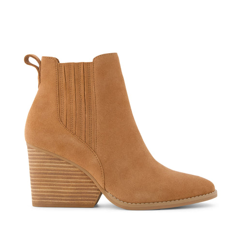 Noa Brown Suede Boot Side View