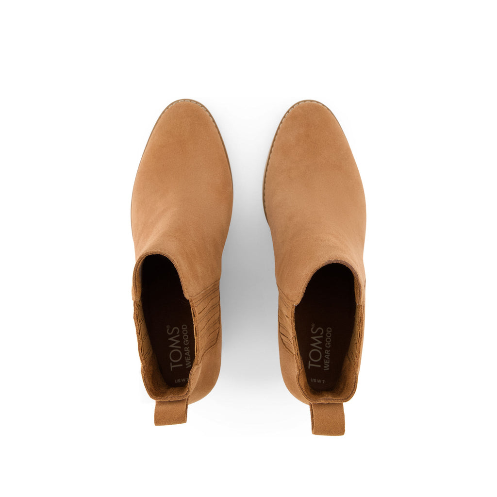 Noa Brown Suede Boot Top View