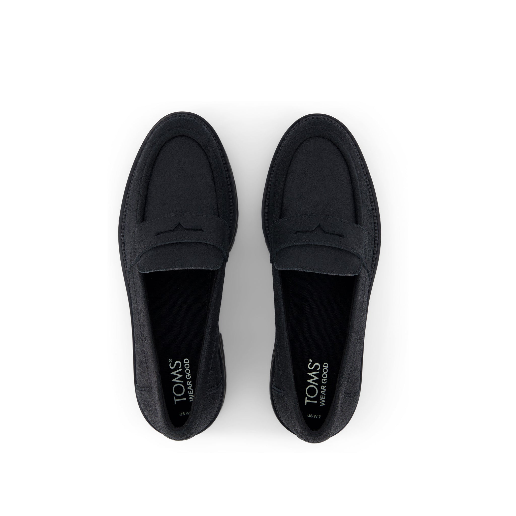 Cara Black Metallic Leather Loafer Top View