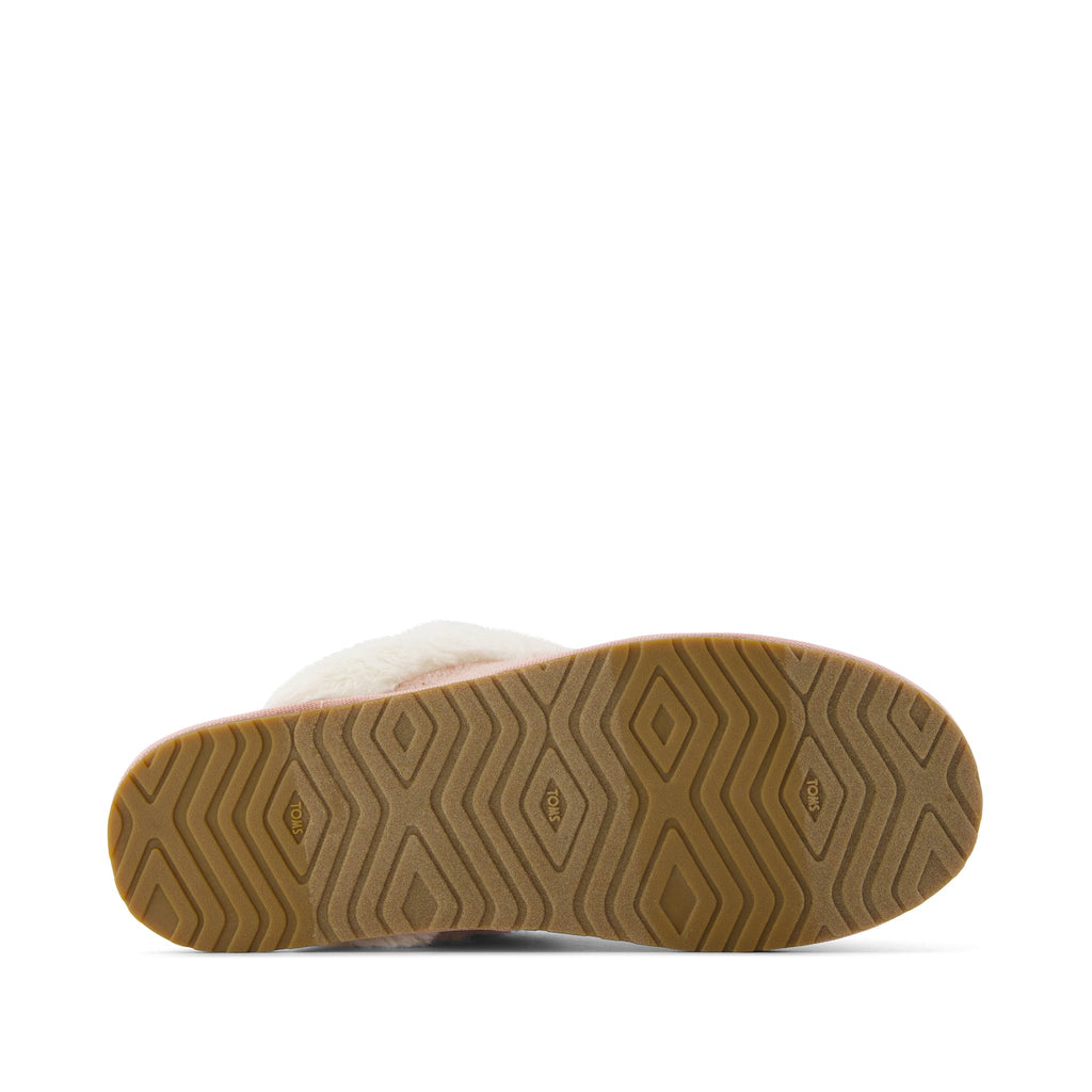 Valerie Slipper - Vintage Pink Sparkle Knit Bottom Sole View