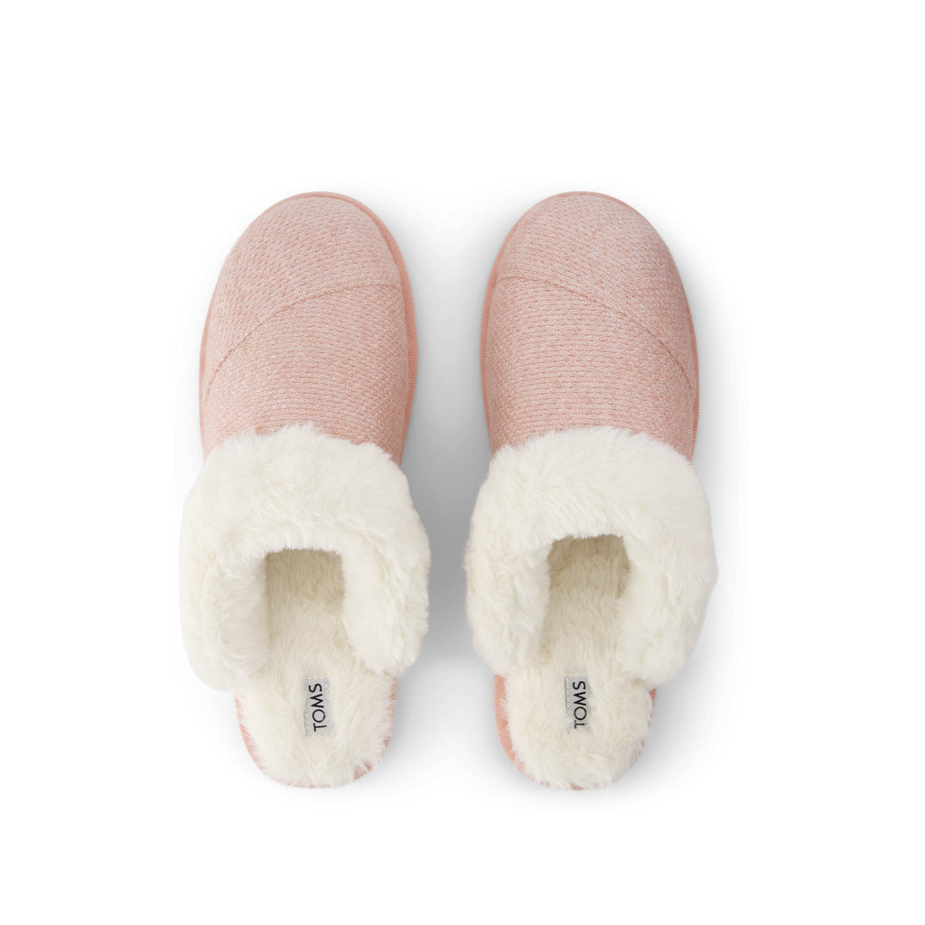 Valerie Slipper - Vintage Pink Sparkle Knit Top View