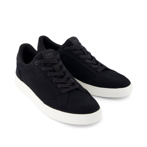 TRVL LITE Rio Black Vintage Twill Sneaker Front View