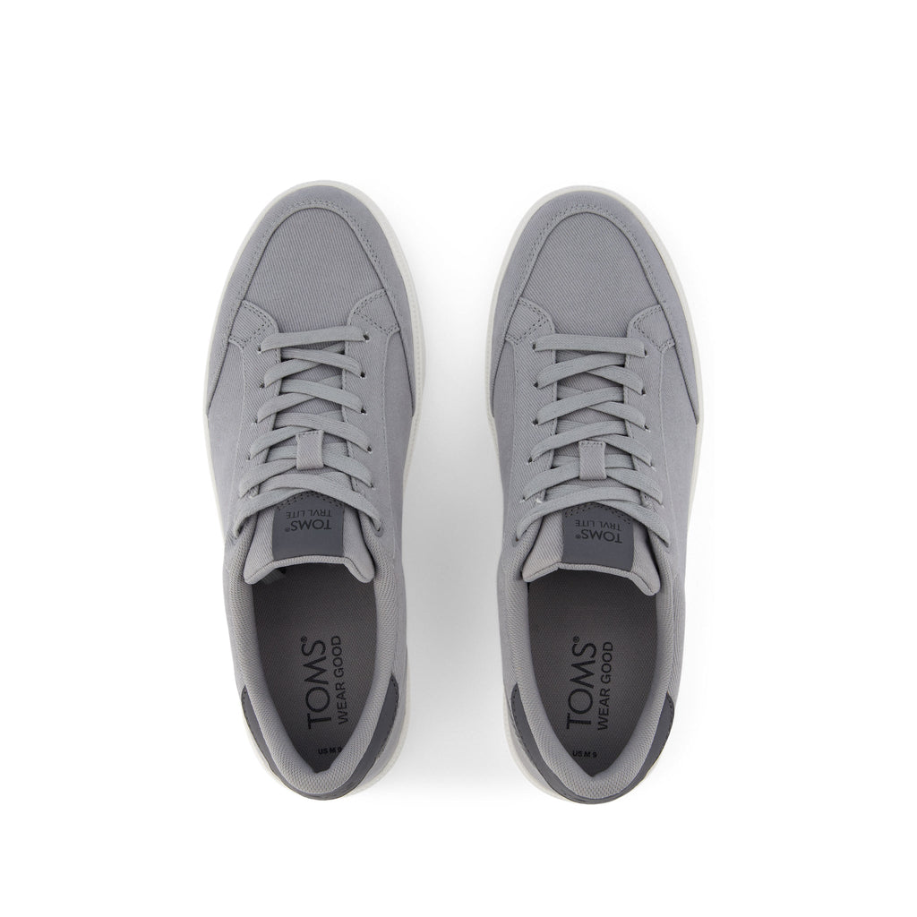 TRVL LITE Rio Grey Vintage Twill Sneaker Top View