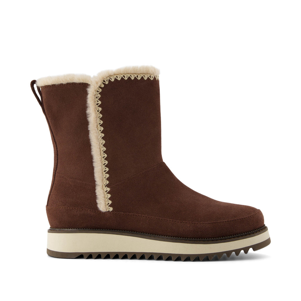 Bergen Boot - Water Resistant Oak Brown Suede Side View