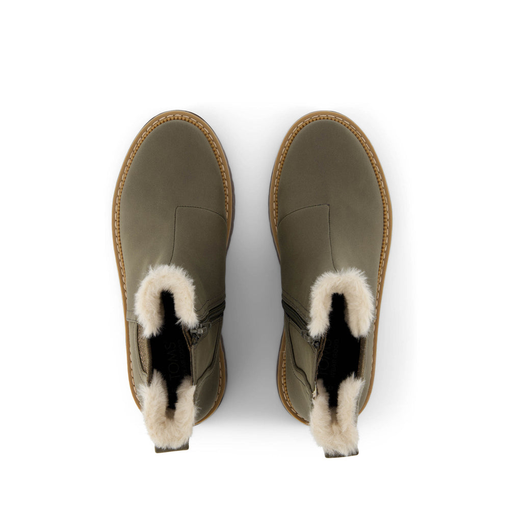 Bennet Kids Boot - Canteen Nubuck PU with Faux Fur Top View