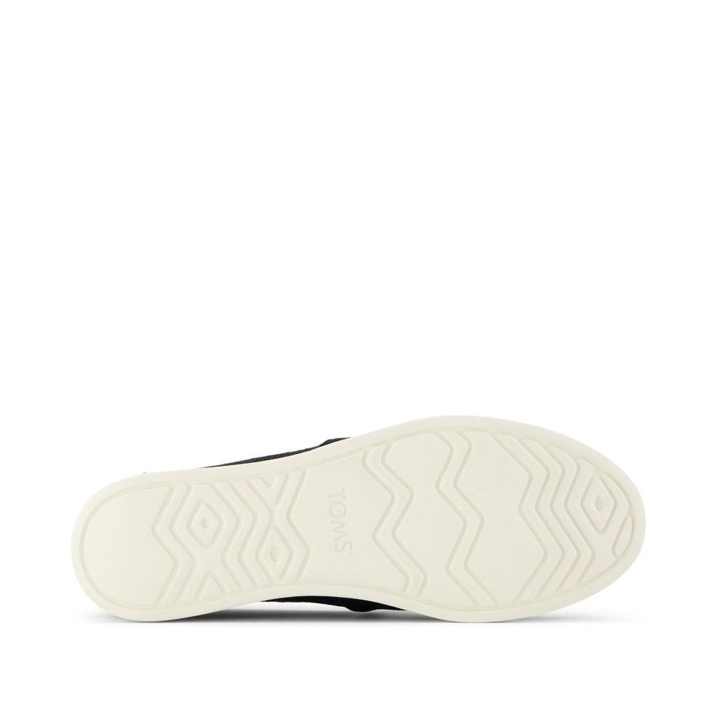 Alpargata Plus Black Heritage Canvas Bottom Sole View