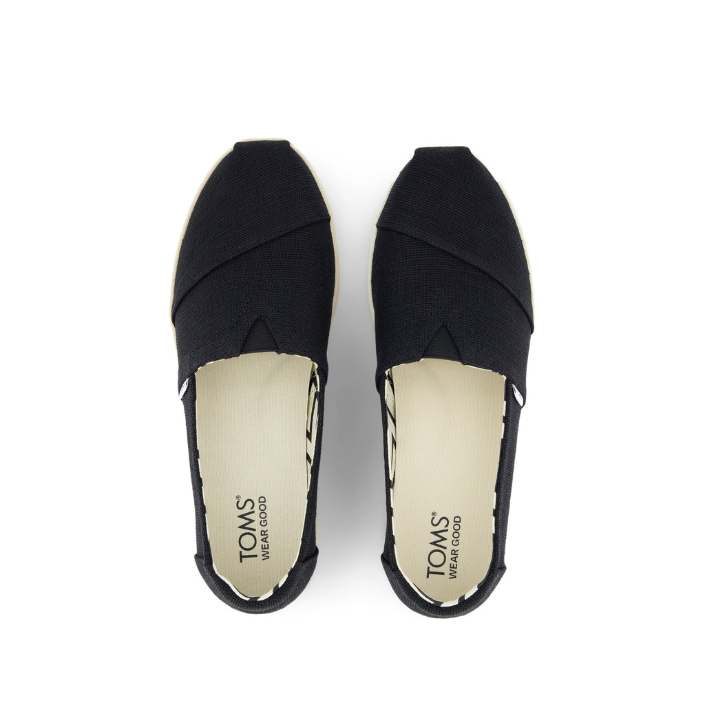 Alpargata Plus Black Heritage Canvas Top View