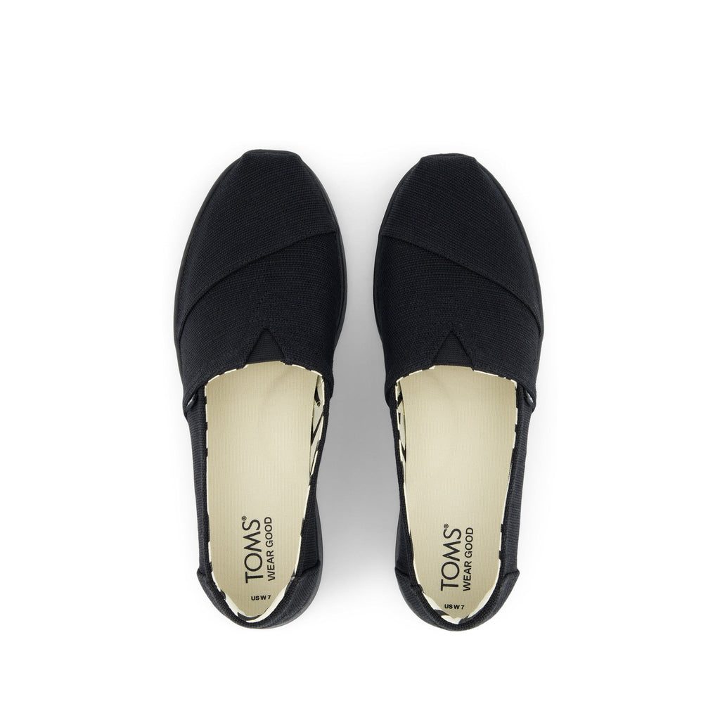 Alpargata Plus All Black Heritage Canvas Top View