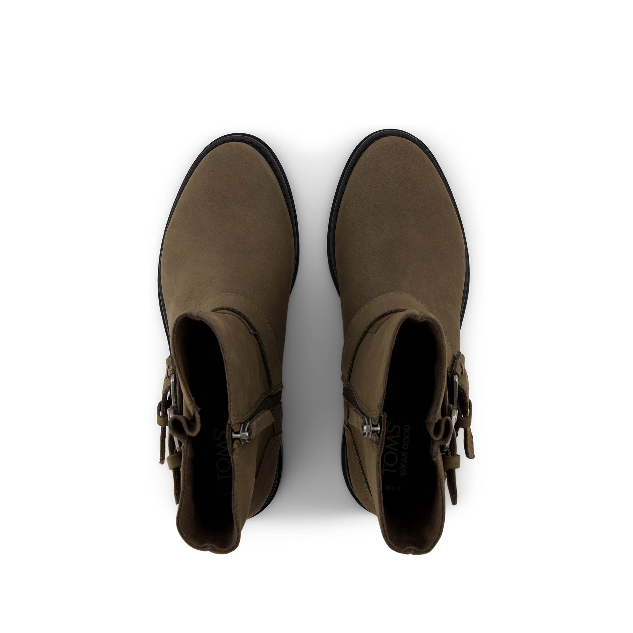 Ionie Moto Boot - Canteen Nubuck Leather Top View