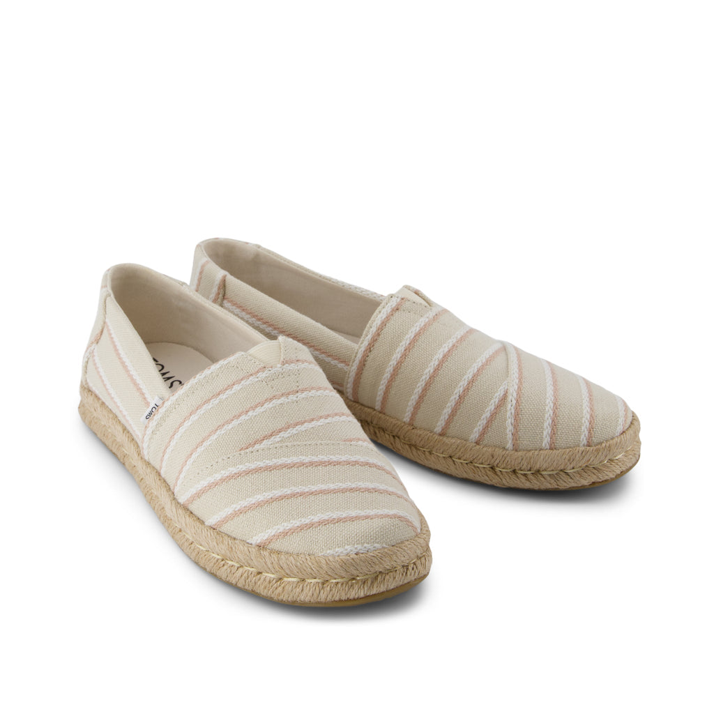 Alpargata Rope 2.0 Espadrille - Natural Woven Stripes Front View
