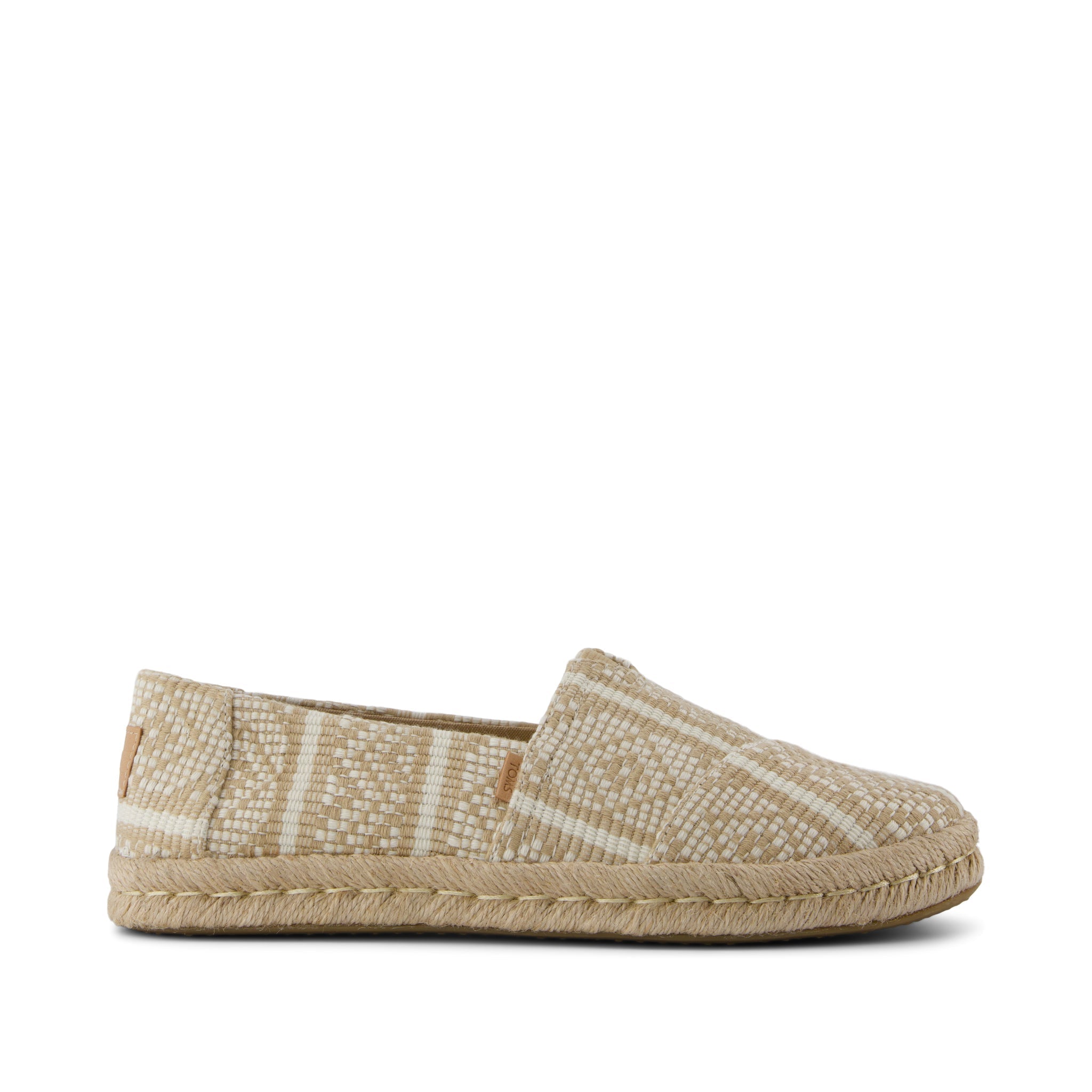 Alpargata Rope 2.0 Espadrille - Oatmeal Beige Diamond Woven Side View