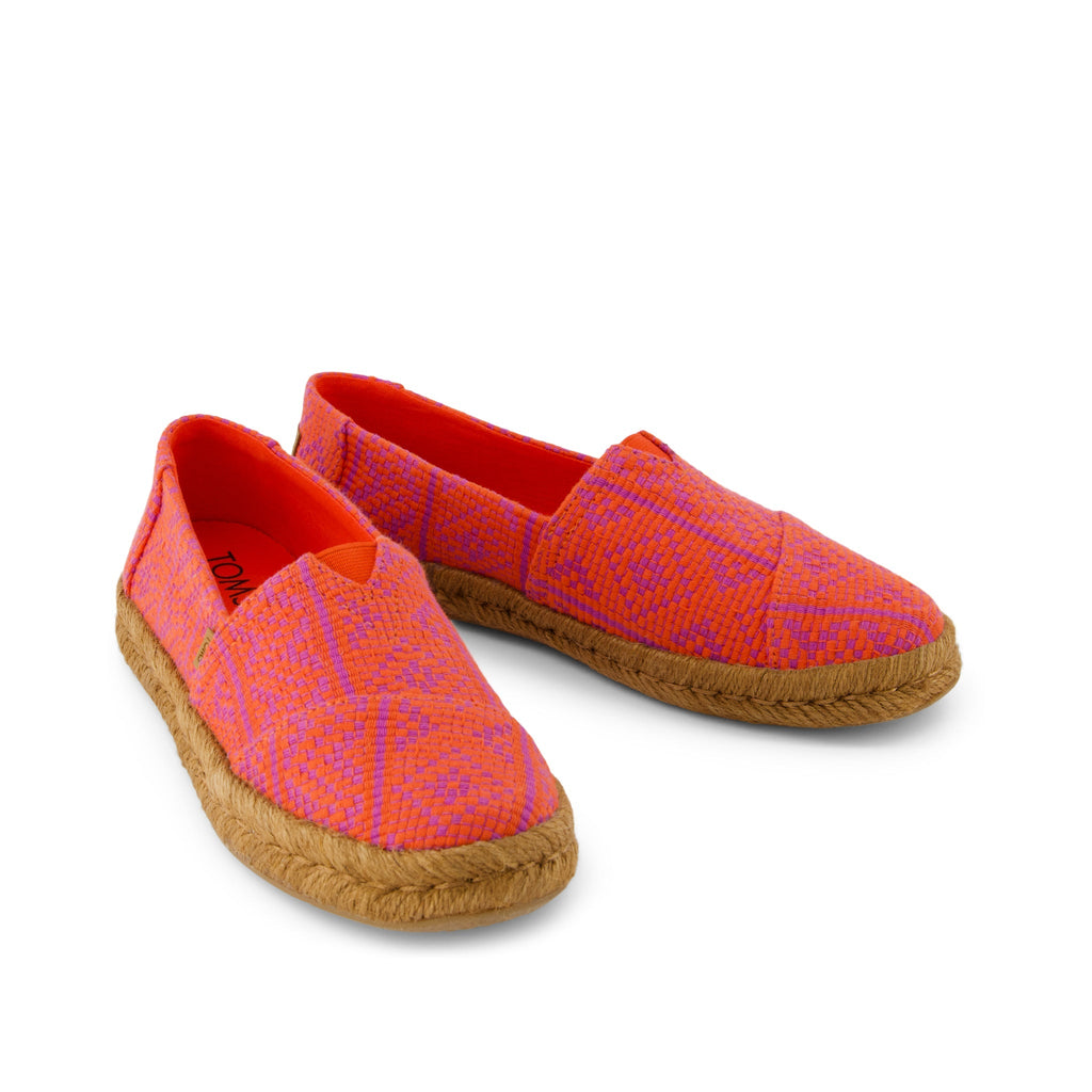 Alpargata Rope 2.0 Espadrille - Flame Diamond Woven Front View