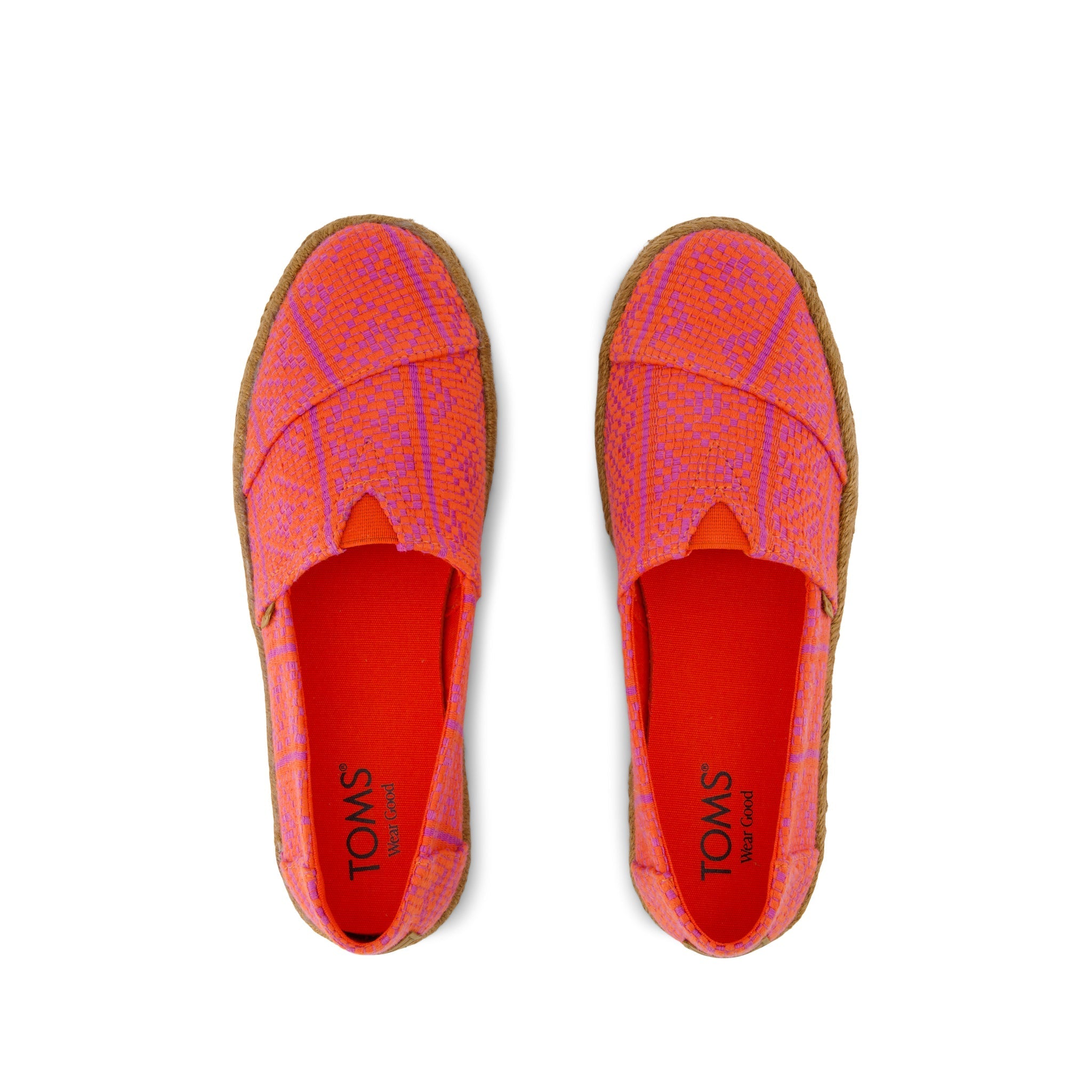 Alpargata Rope 2.0 Espadrille - Flame Diamond Woven Top View