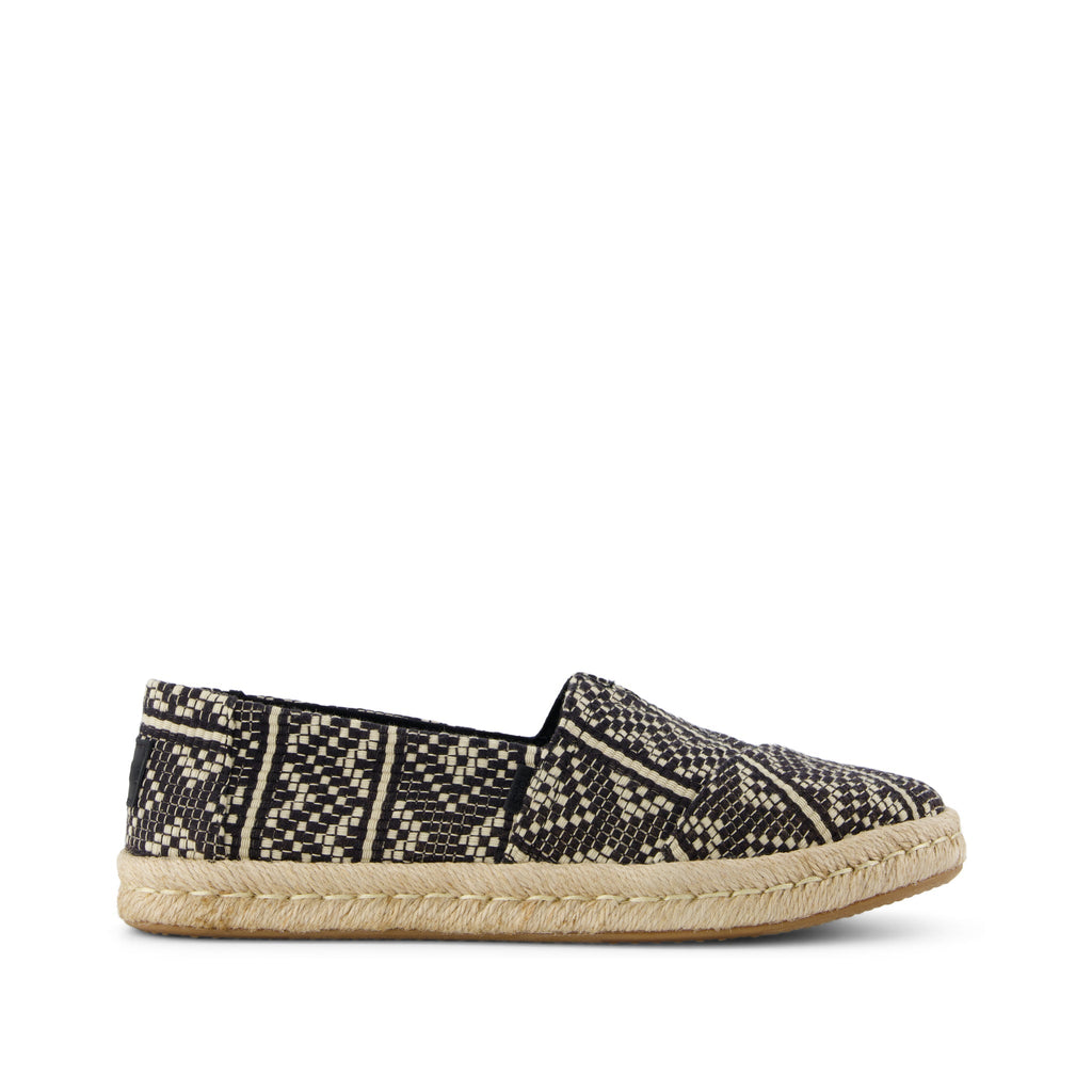 Alpargata Rope 2.0 Espadrille - Black Diamond Woven Side View