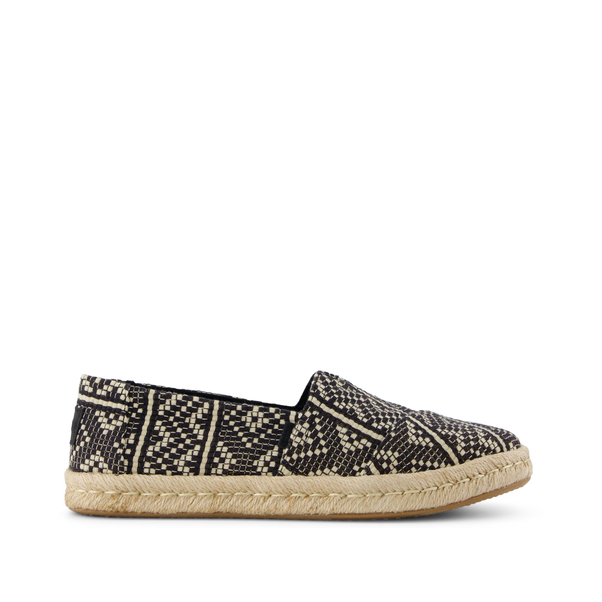 Alpargata Rope 2.0 Espadrille - Black Diamond Woven Side View