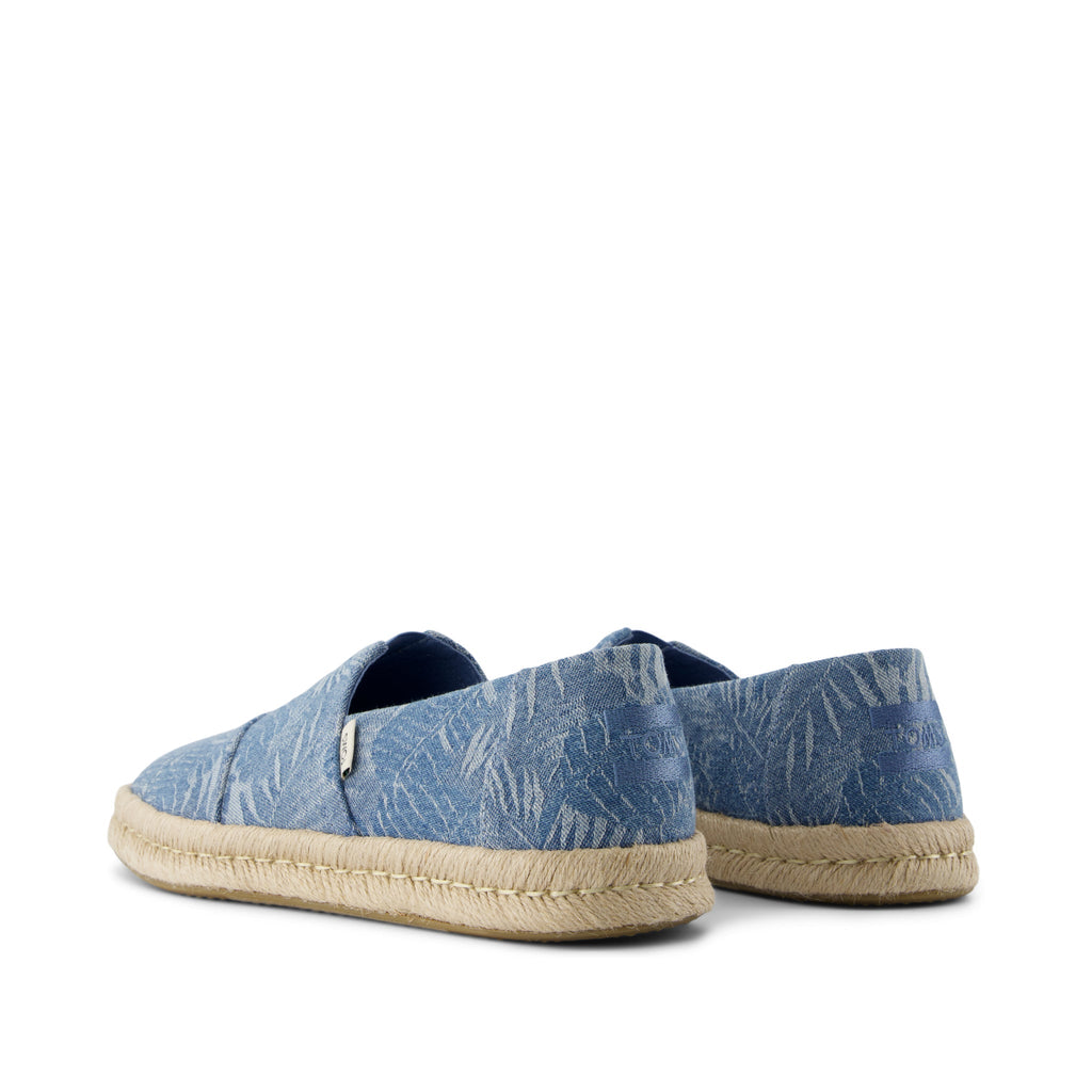 Alpargata Rope 2.0 Espadrille - Faded Sky Tropical Denim Back View