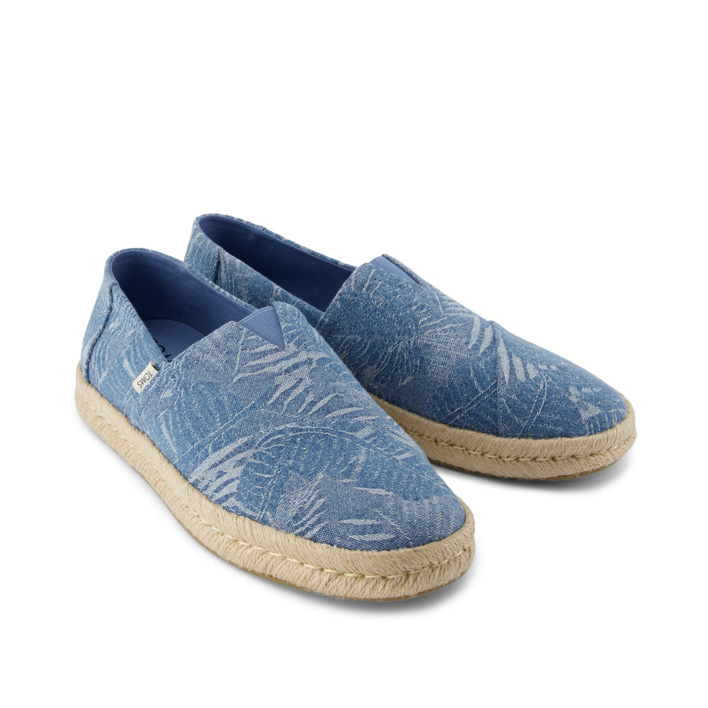 Alpargata Rope 2.0 Espadrille - Faded Sky Tropical Denim Front View