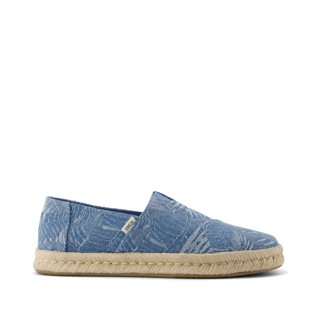 Alpargata Rope 2.0 Espadrille - Faded Sky Tropical Denim Side View