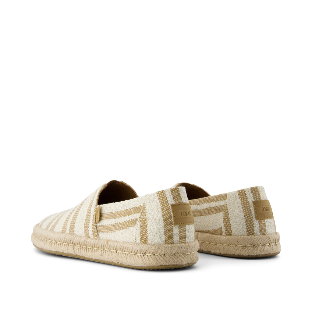 Alpargata Rope 2.0 Espadrille - Toffee Beach Stripe Back View