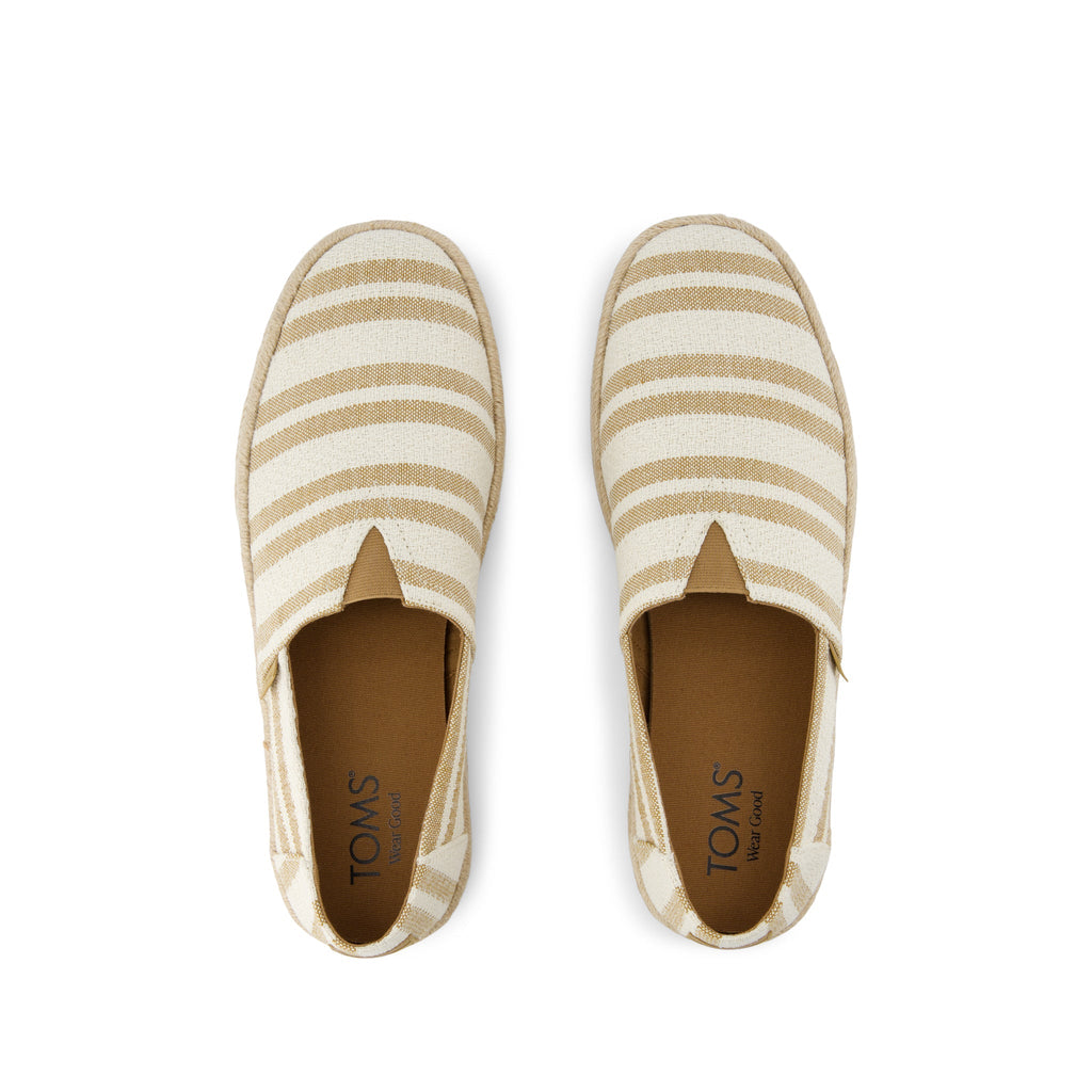 Alpargata Rope 2.0 Espadrille - Toffee Beach Stripe Top View