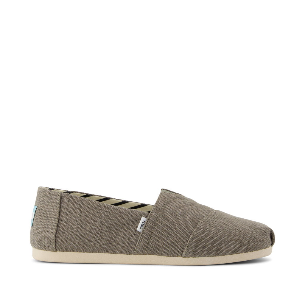 Alpargata Classic - Vetiver Grey Heritage Canvas Side View