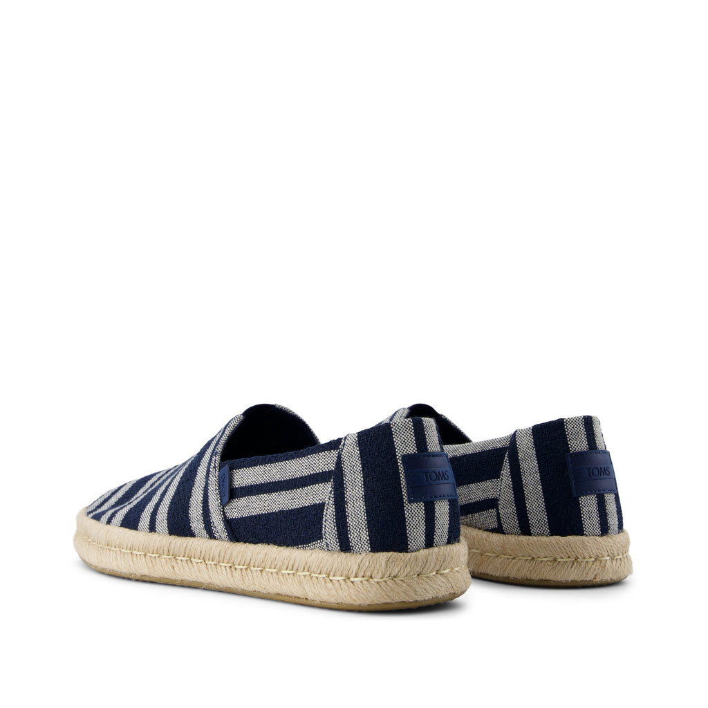 Alpargata Rope 2.0 Espadrille - Navy Beach Stripe Back View