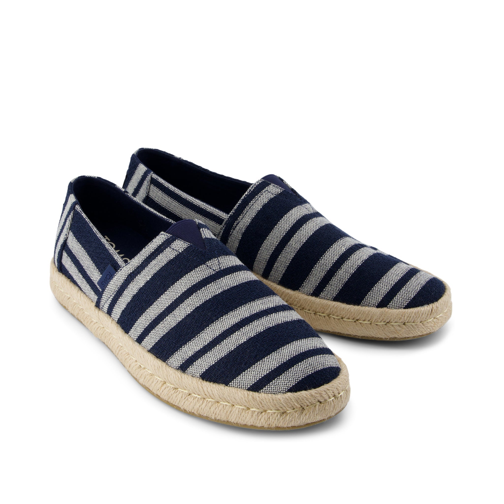 Alpargata Rope 2.0 Espadrille - Navy Beach Stripe Front View