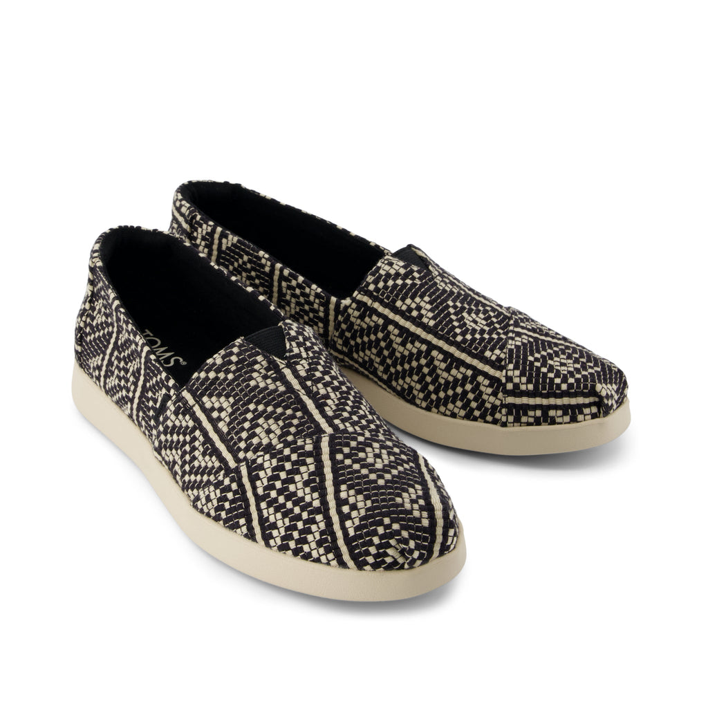 Alpargata Plus - Black Diamond Global Woven Front View