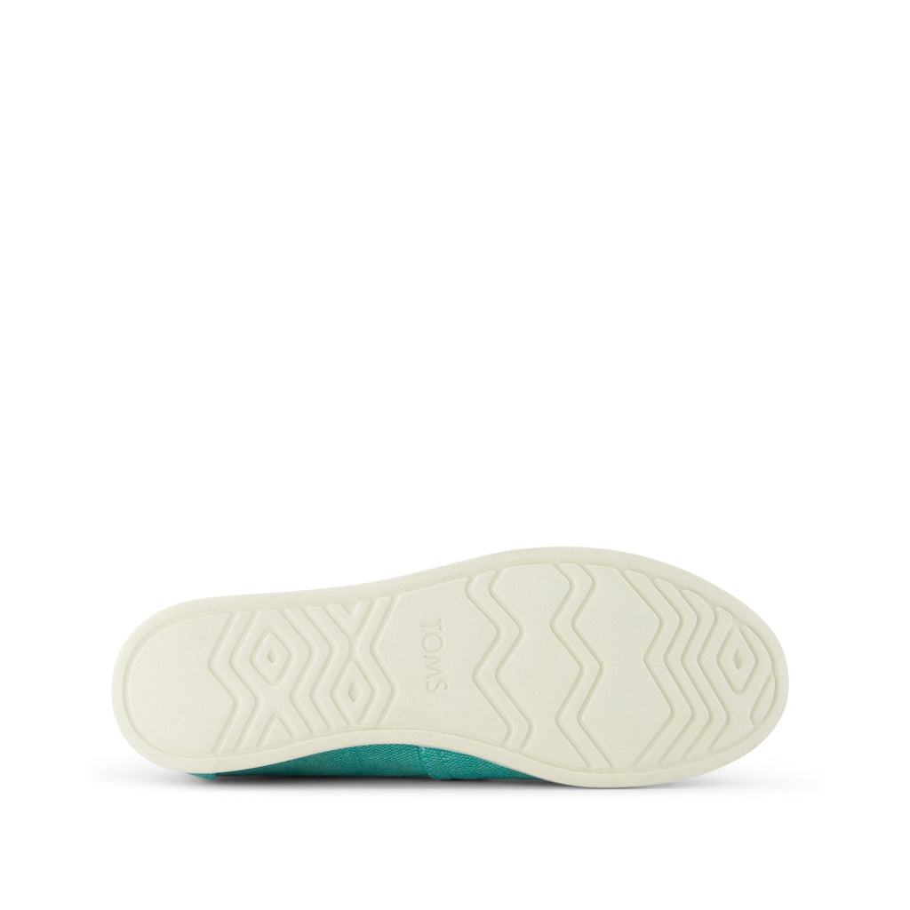 Alpargata Plus - Aqua Heritage Canvas Bottom Sole View