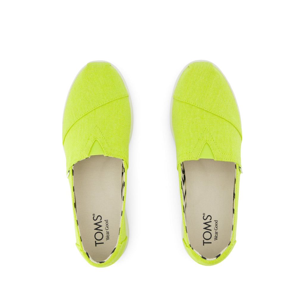 Alpargata Plus - Lime Heritage Canvas Top View