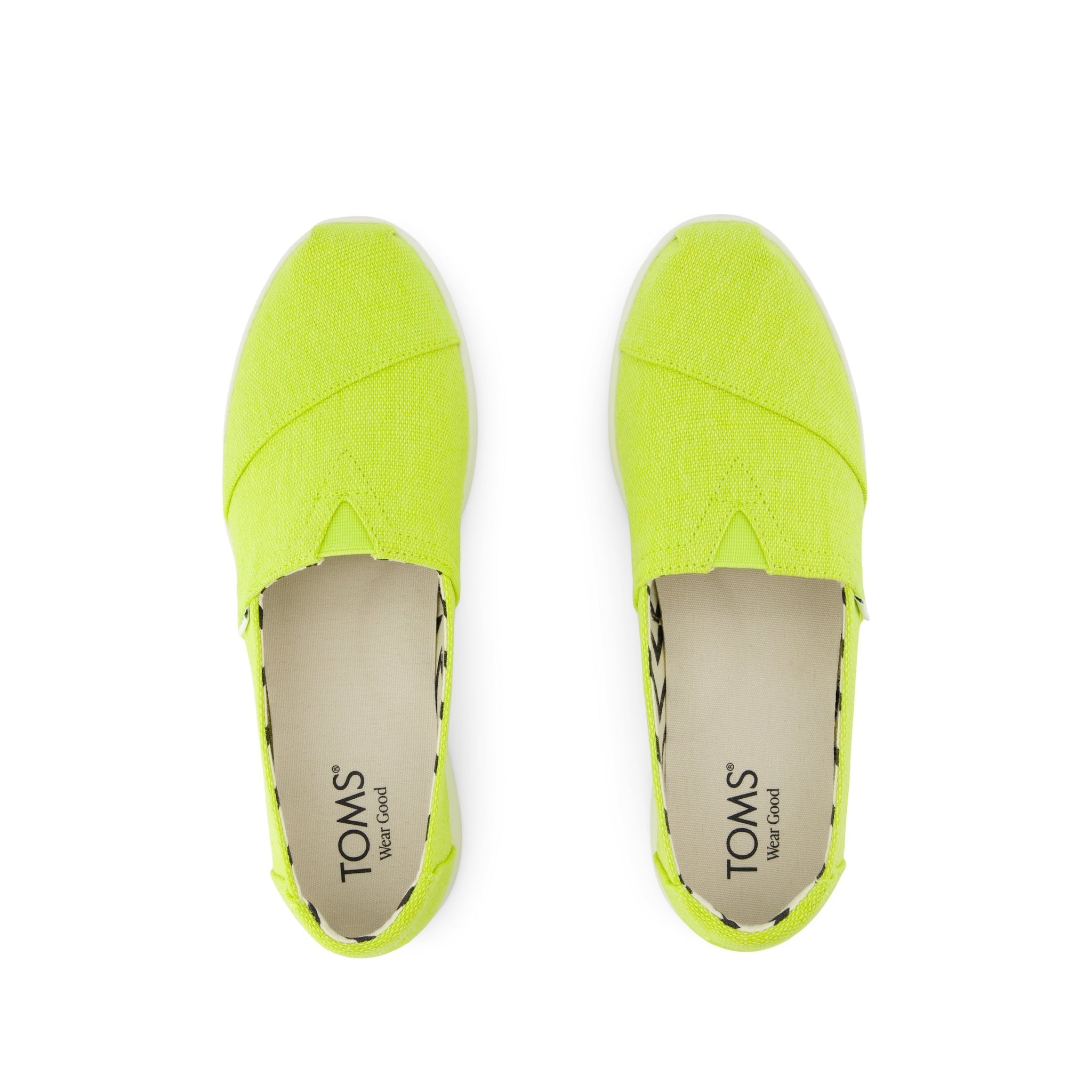 Alpargata Plus - Lime Heritage Canvas Top View