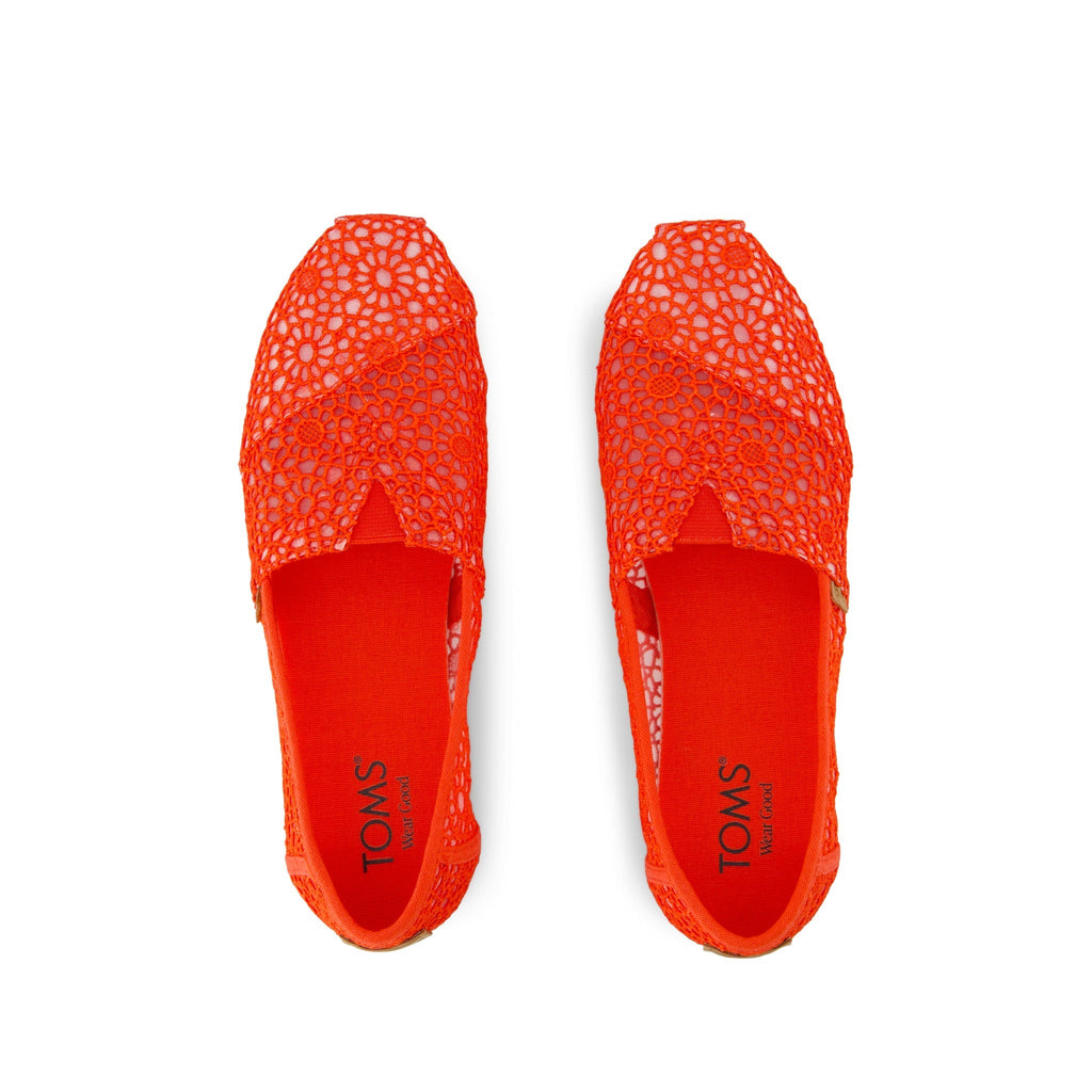 Alpargata Classic - Flame Moroccan Crochet Top View