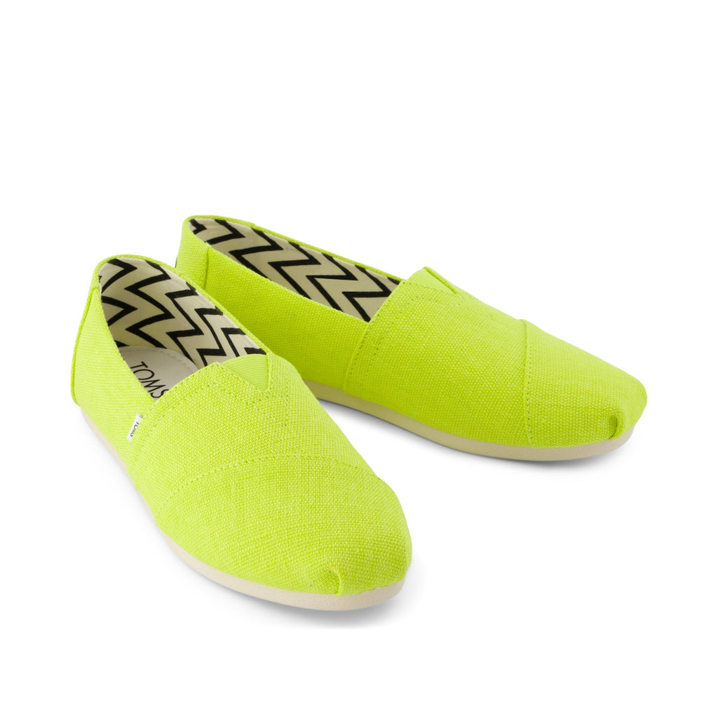 Alpargata Classic - Lime Heritage Canvas Front View