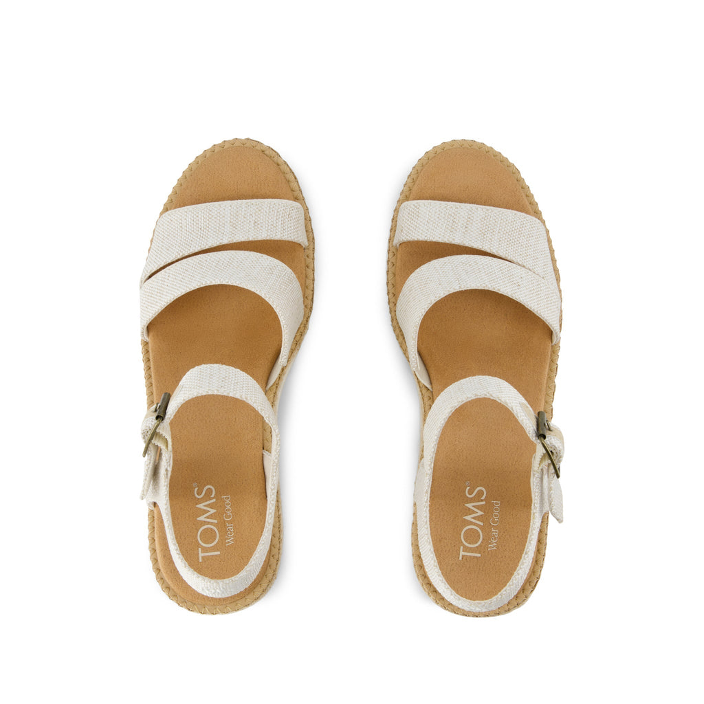 Darya Wedge Platform Sandal - Natural Yarn Dye Top View