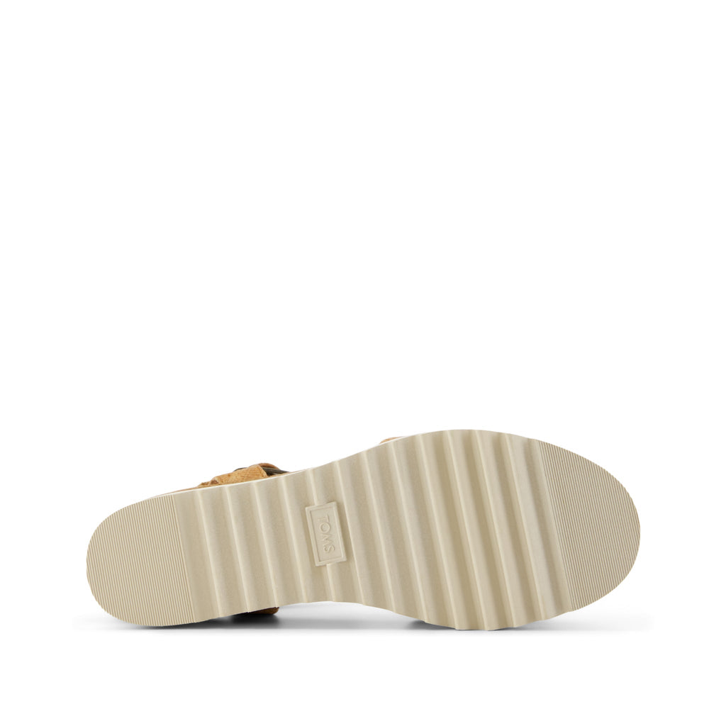 Diana Wedge Sandal - Brown Sugar Raffia Bottom Sole View