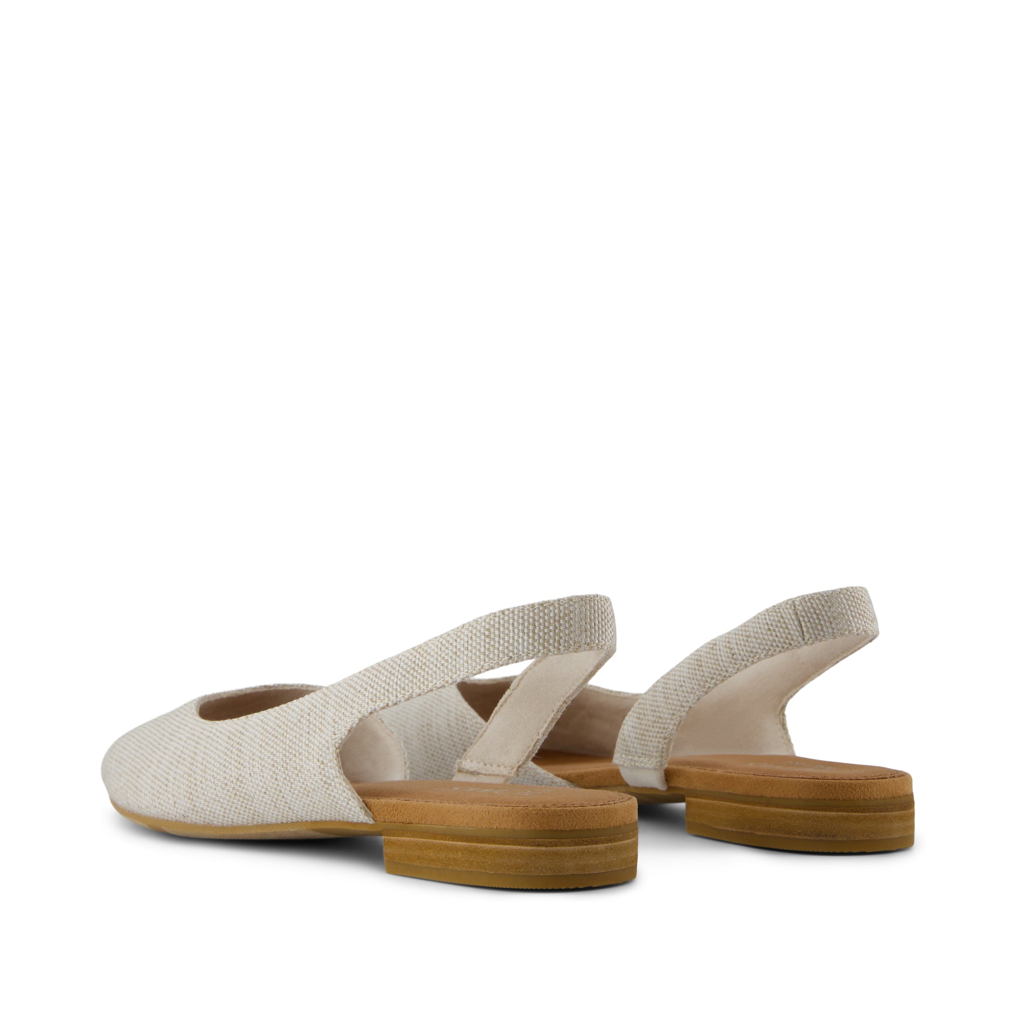 Briella Slingback Flat - Natural Yarn Dye Back View
