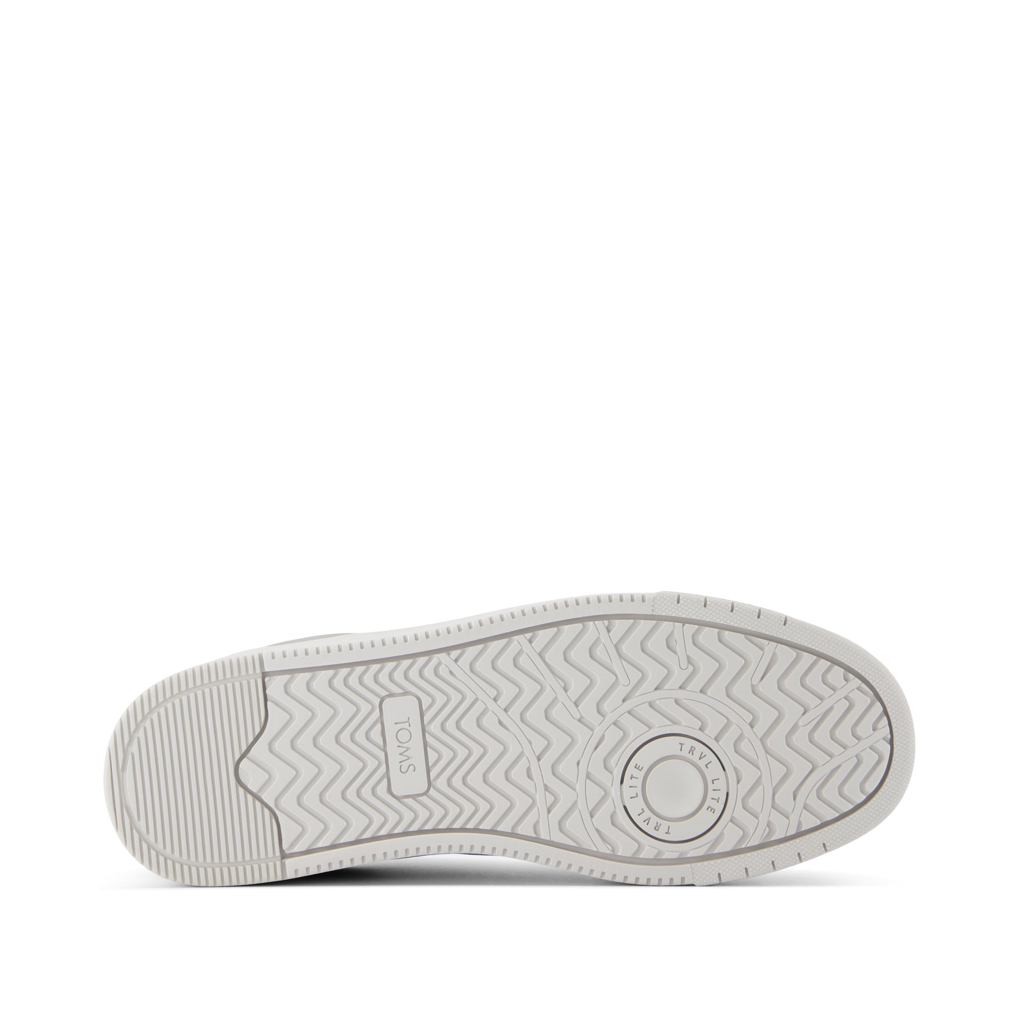 TRVL LITE Lace-Up Sneaker - Light Gray Leather Bottom Sole View