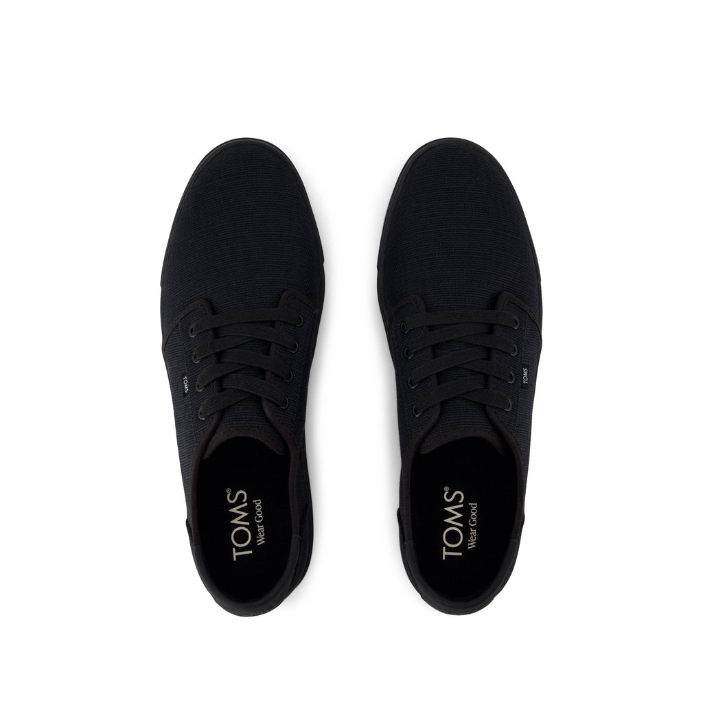 Carlo 2.0 Lace-Up Sneaker - Black and Black Legacy Canvas Top View
