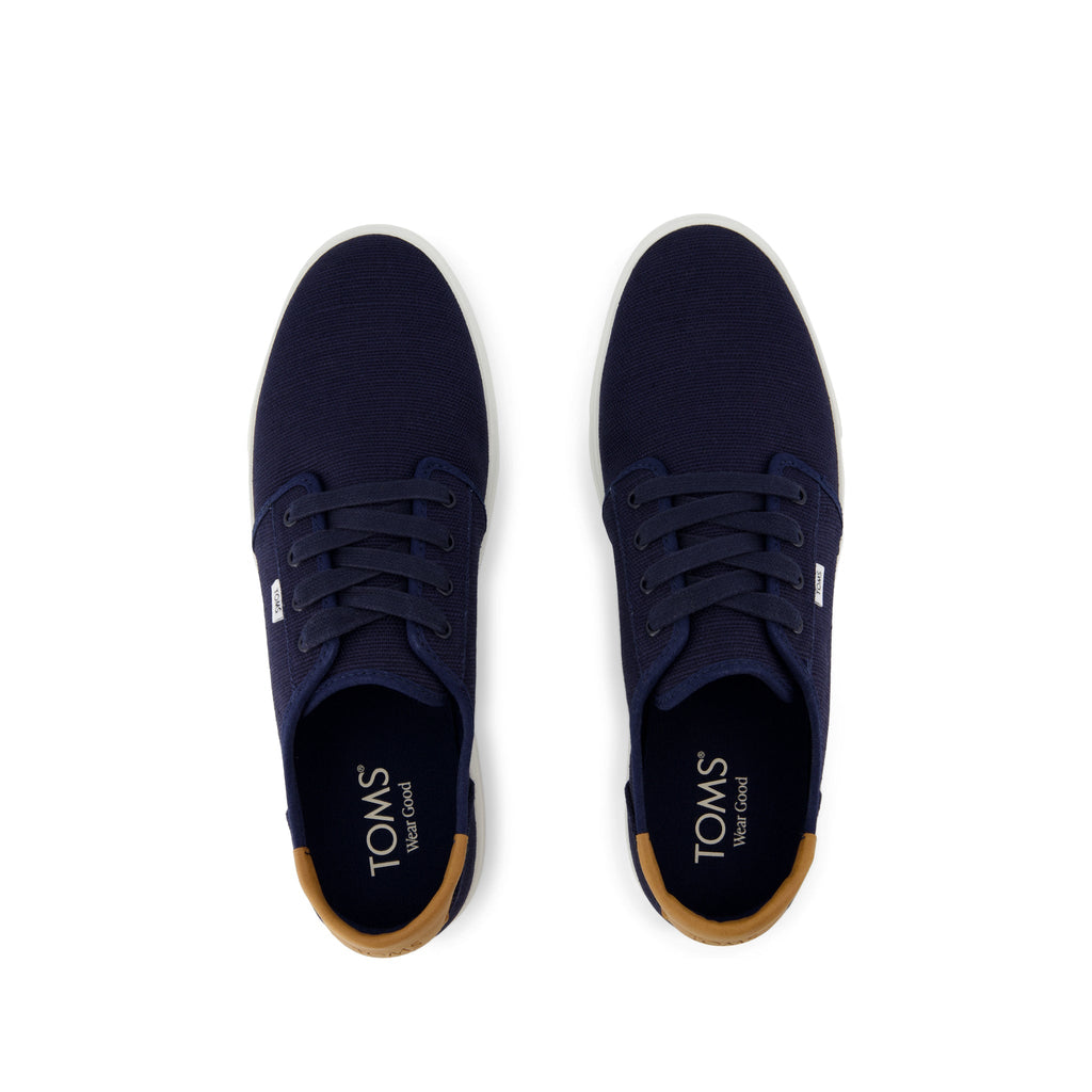 Carlo 2.0 Lace-Up Sneaker - Navy Legacy Canvas Top View