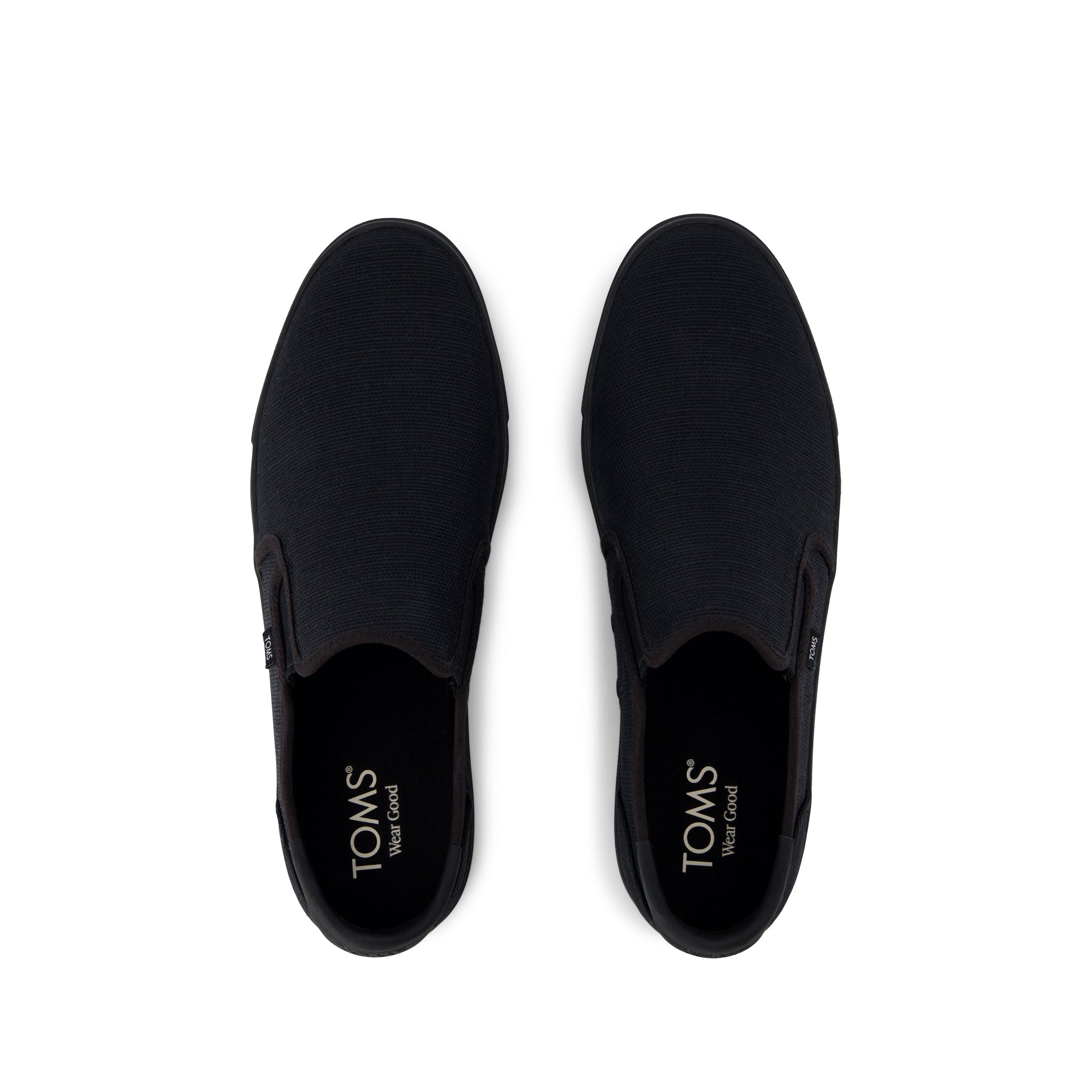 Baja 2.0 Slip On Sneaker - Black and Black Legacy Canvas Top View