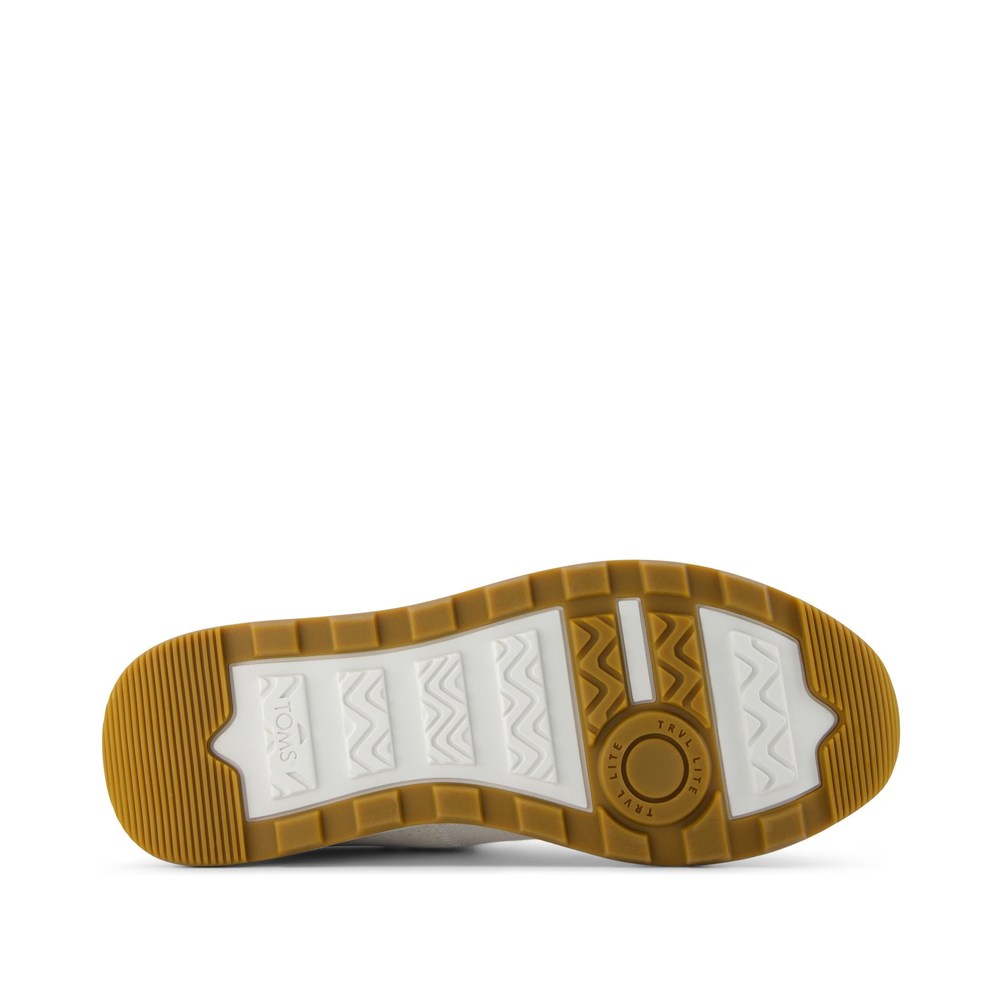 TRVL LITE Cabrillo Sneaker - White Legacy Canvas/Perforated Suede Bottom Sole View