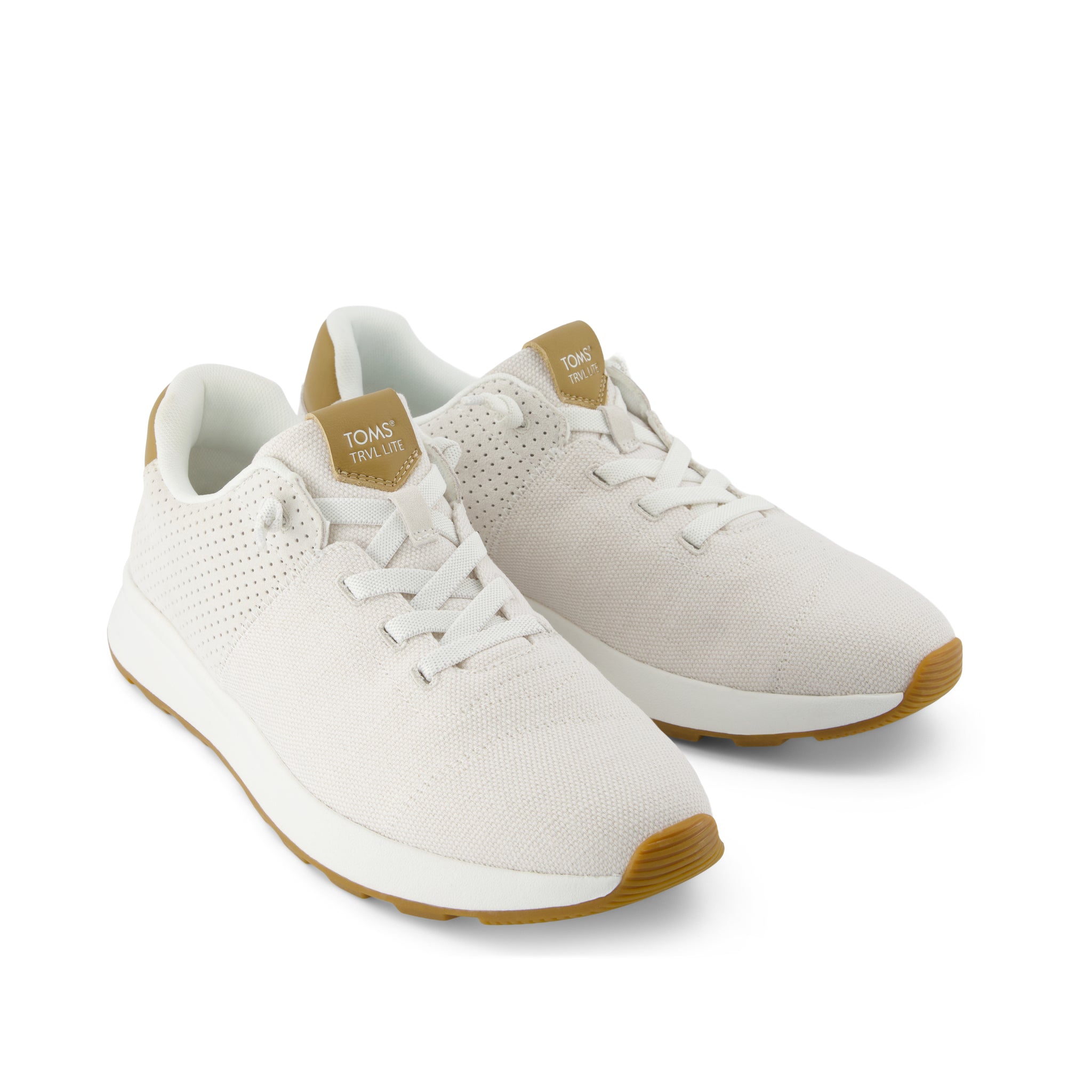 TRVL LITE Cabrillo Sneaker - White Legacy Canvas/Perforated Suede Front View