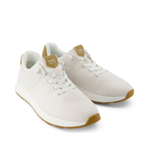 TRVL LITE Cabrillo Sneaker - White Legacy Canvas/Perforated Suede Front View