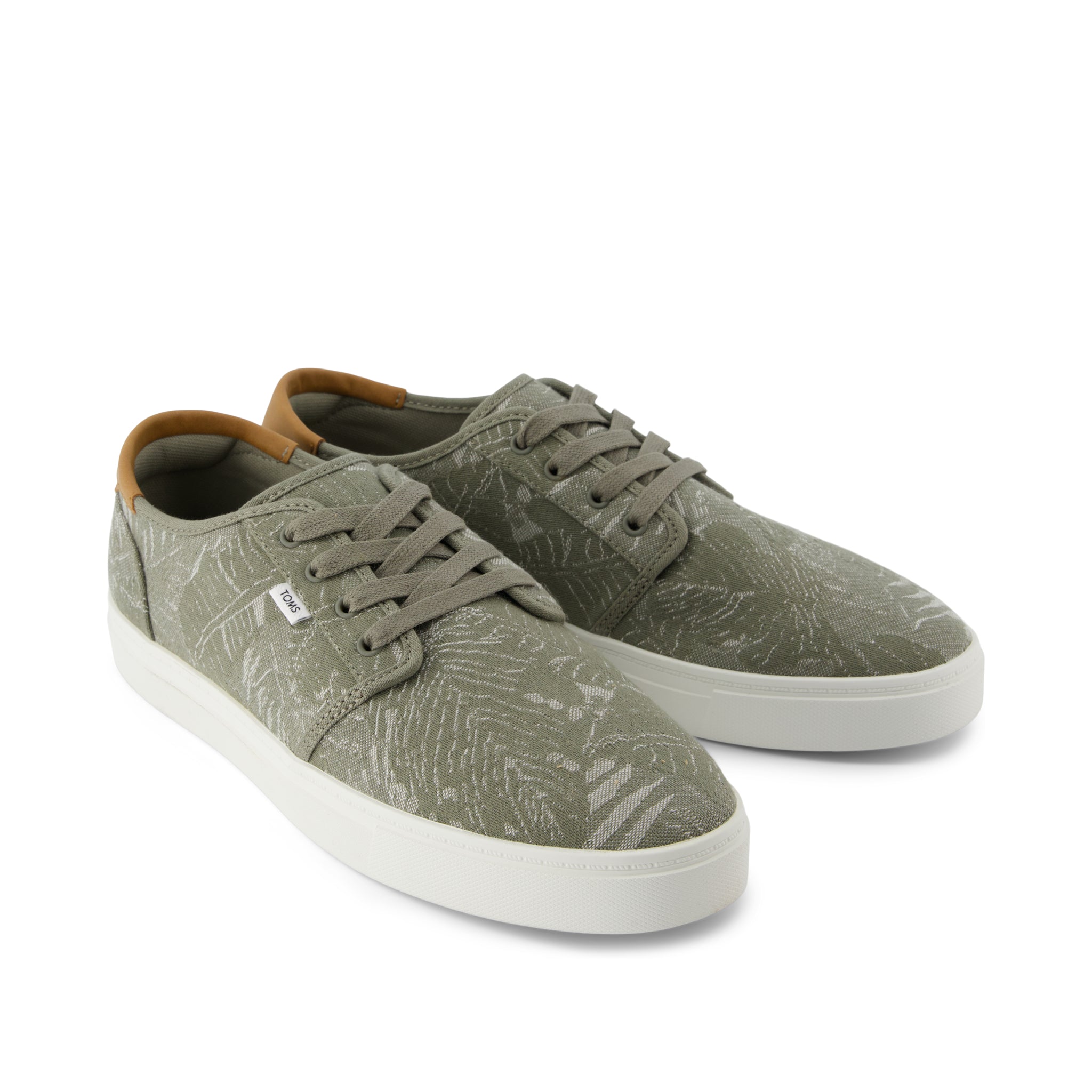 Carlo 2.0 Lace-Up Sneaker - Vetiver Grey Tropical Jacquard Front View