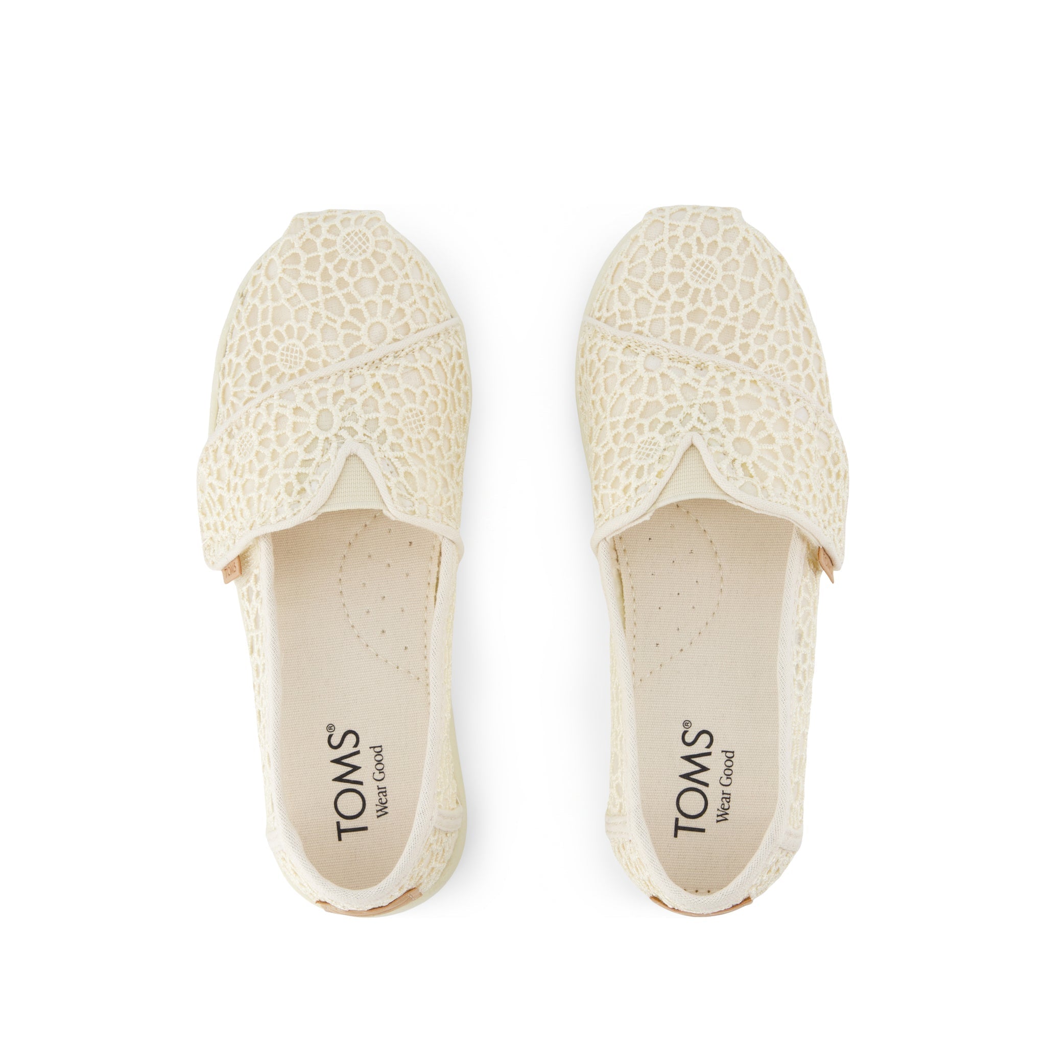 Alpargata Classic Kids Shoe - Natural Moroccan Crochet Top View