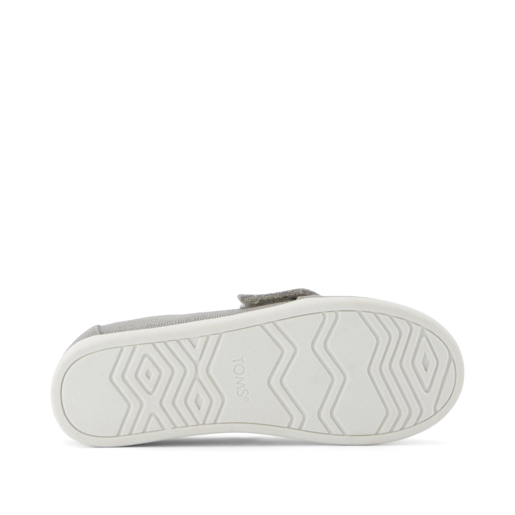 Alpargata Classic Kids Shoe - Drizzle Grey Heritage Canvas Bottom Sole View