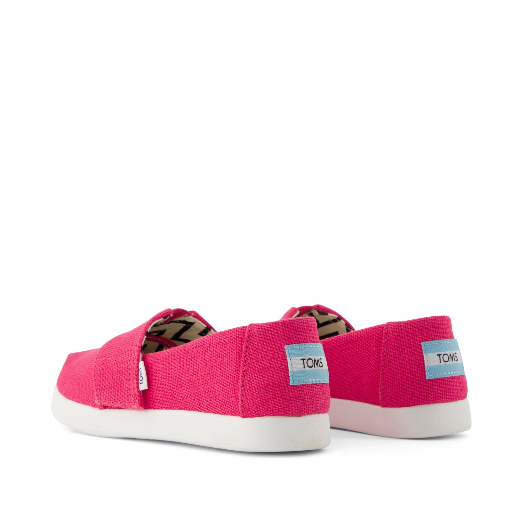 Alpargata Classic Kids Shoe - Fuchsia Heritage Canvas Back View